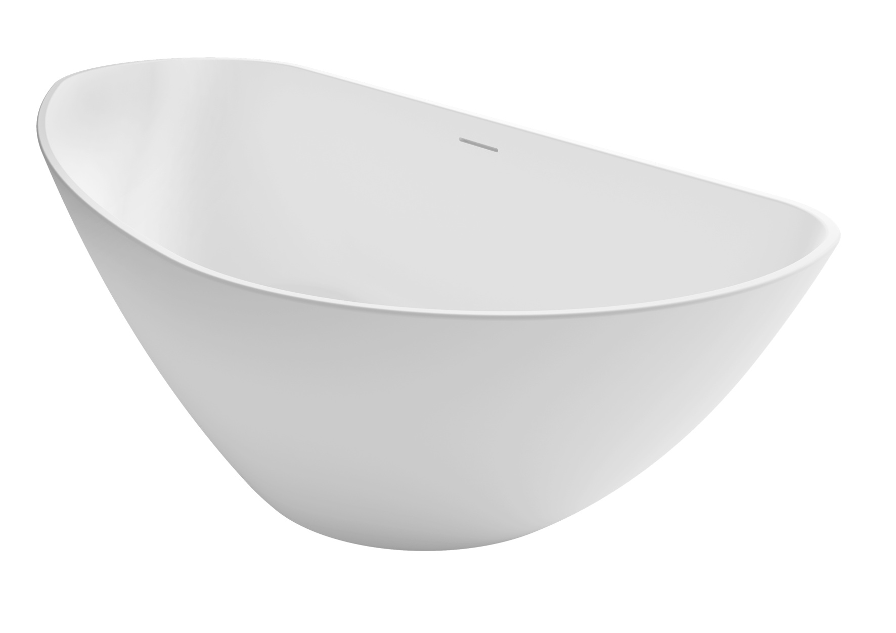 Riho Granada vrijstaand bad solid surface 190x90cm links wit mat