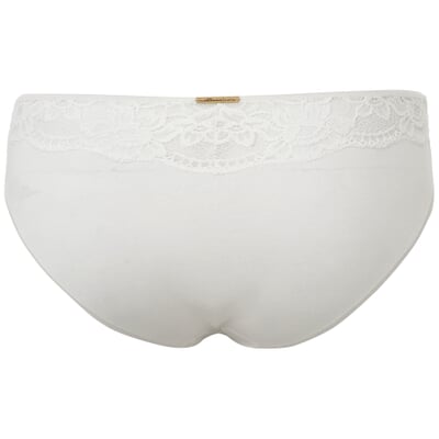 Damen-Jazzpants mit Spitze, Creme
