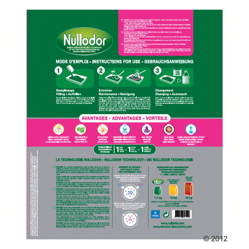 Litière Nullodor à prix discount sur bitiba.fr