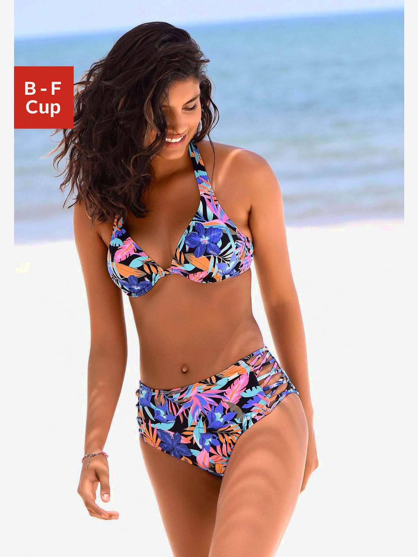 Haut de maillot de bain à armatures look estival
