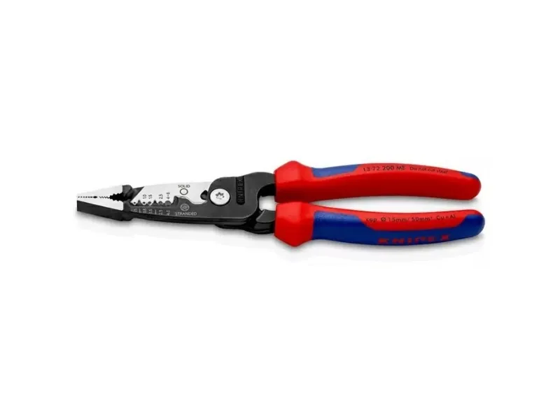 Knipex 13 72 200 ME, 296 g, Sort, Blå, Rød, Rustfrit stål