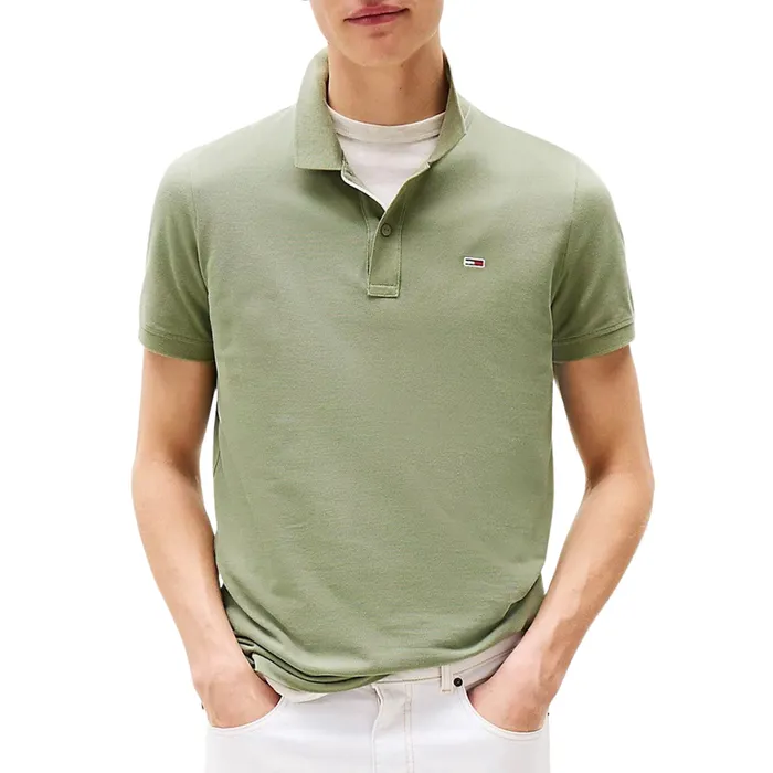 Tommy Hilfiger Slim Placket Flag Polo Heren