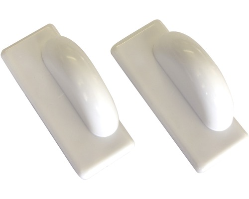 Witte magnetische houders voor aluminium jaloezieën, 2-pack, zelfklevend