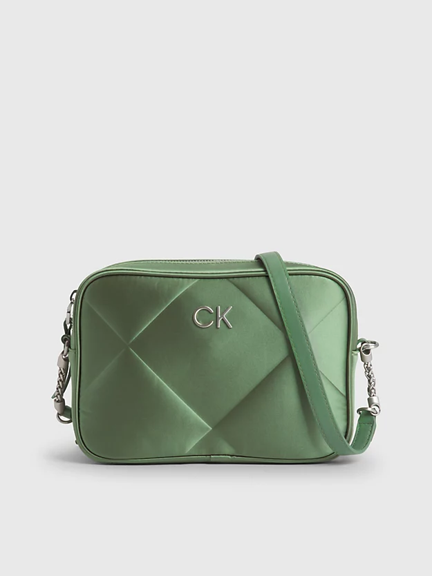 Bolsa de ombro acolchoada em cetim