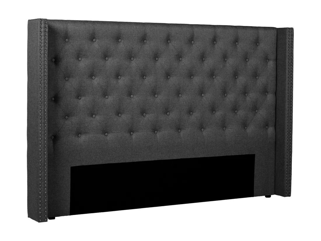 Tête de lit capitonnée 170 cm - Tissu - Gris - MASSIMO II