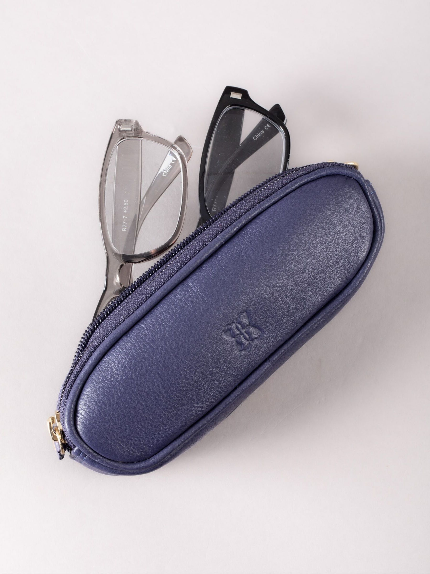 Paars - Lakeland Leather dubbele brillenkoker