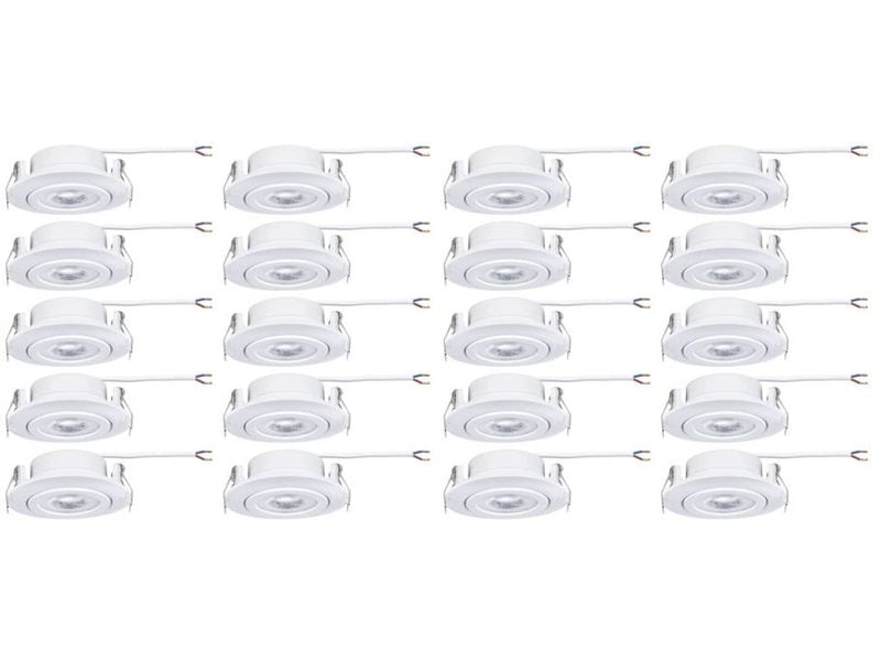 Paulmann Einbauleuchte LED 20er-Set schwenkbar rund 82 mm LED Einbauspots