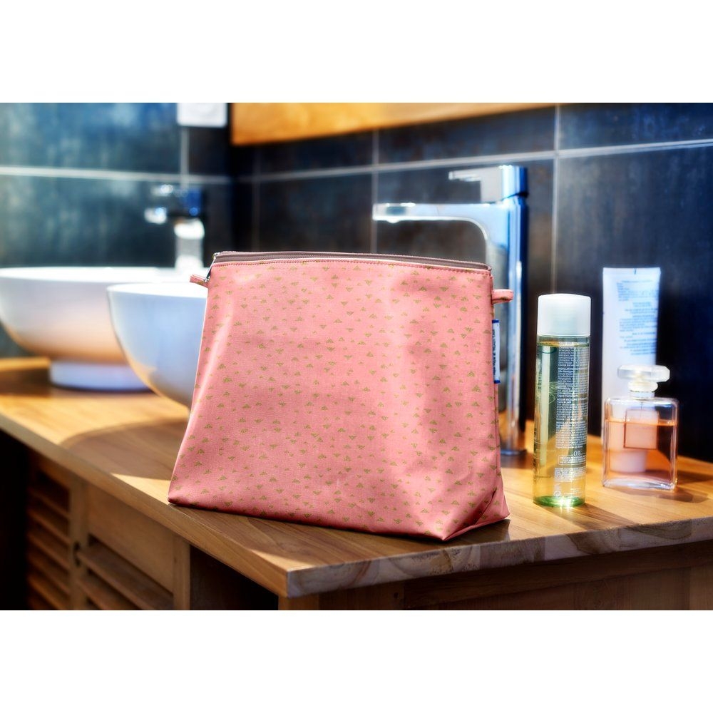 Trousse De Toilette Triangle Or Poudré