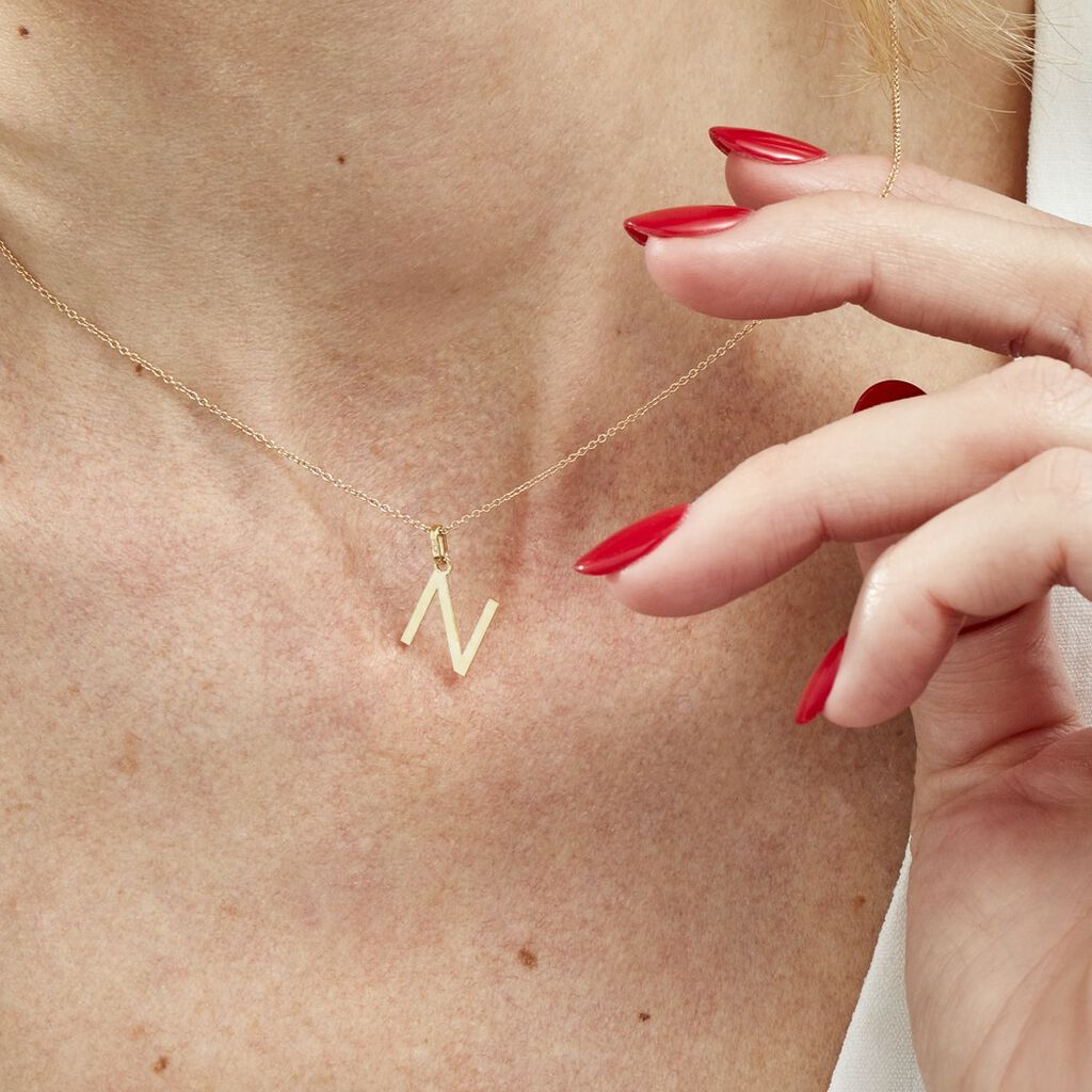 Pendentif Ionia Lettre Or Jaune