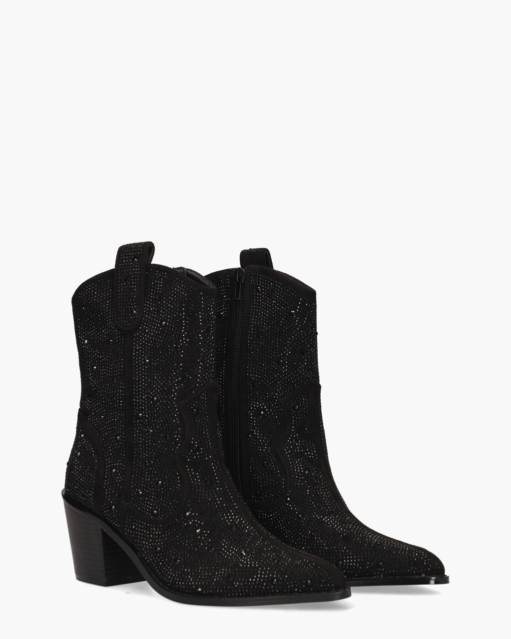 Mia & Jo Usha Zwart Dames Enkelboots