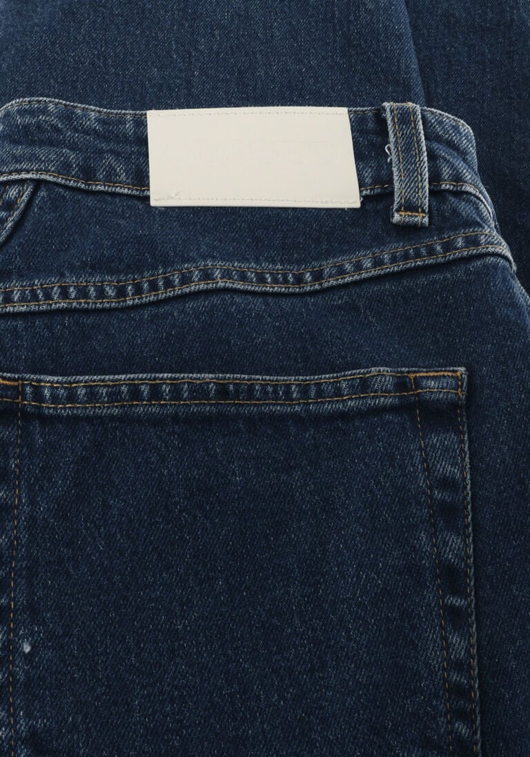 donkerblauwe closed straight leg jeans milo