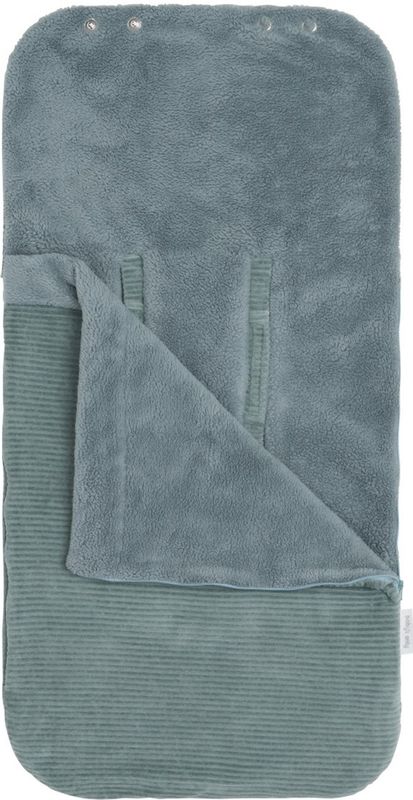 Baby's Only Voetenzak autostoel 0+ Sense - Zeegroen - Zachte rib corduroy stof - Geschikt voor drie- en vijfpuntsgordel