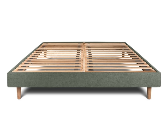 SOMMEIL DE PLOMB - Sommier 140 x 190 Sommier kit tissu vert 140x190 h29cm