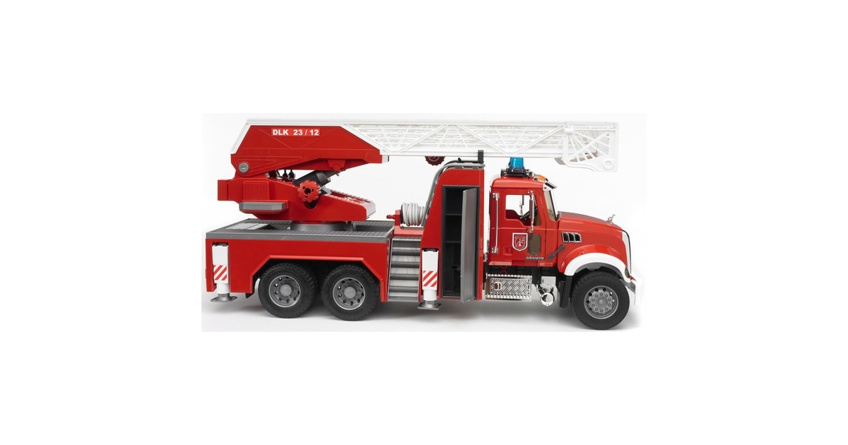 bruderMACK Granite Brandweerladderwagen Modelvoertuig  (02821)