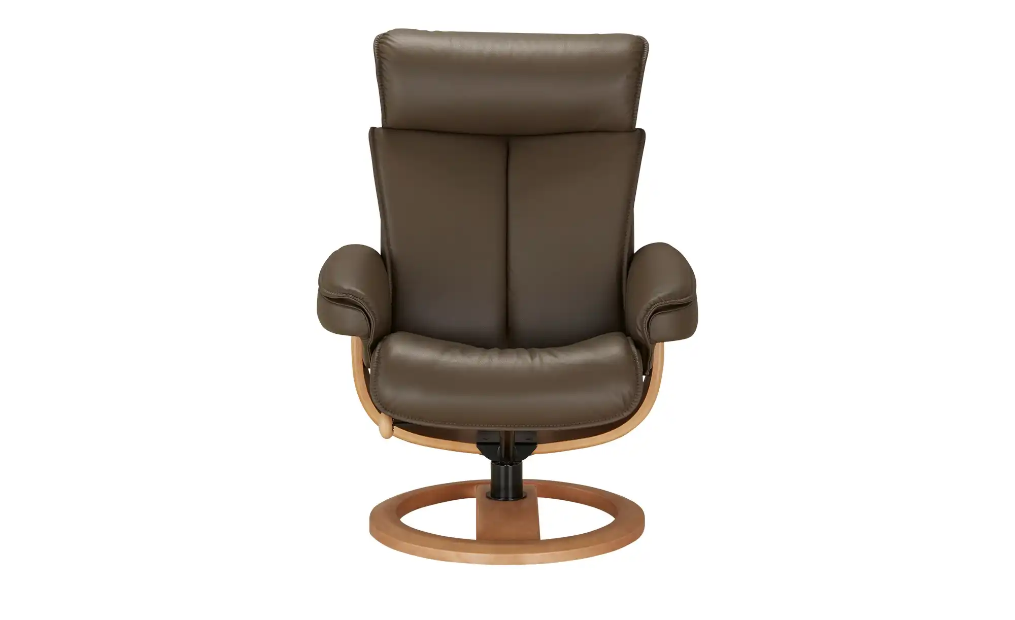 Nordic Life Sessel-Hocker-Set aus Echtleder INC97