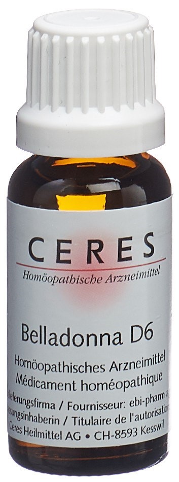 CERES Belladonna Dil 6 D Dilution Fl 20 ml