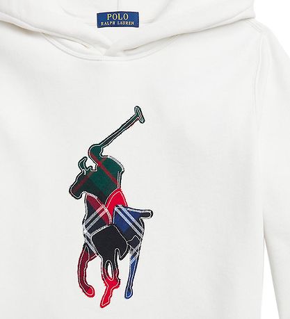 Polo Ralph Lauren Kapuzenpullover - Holiday - Weiß m. Logo