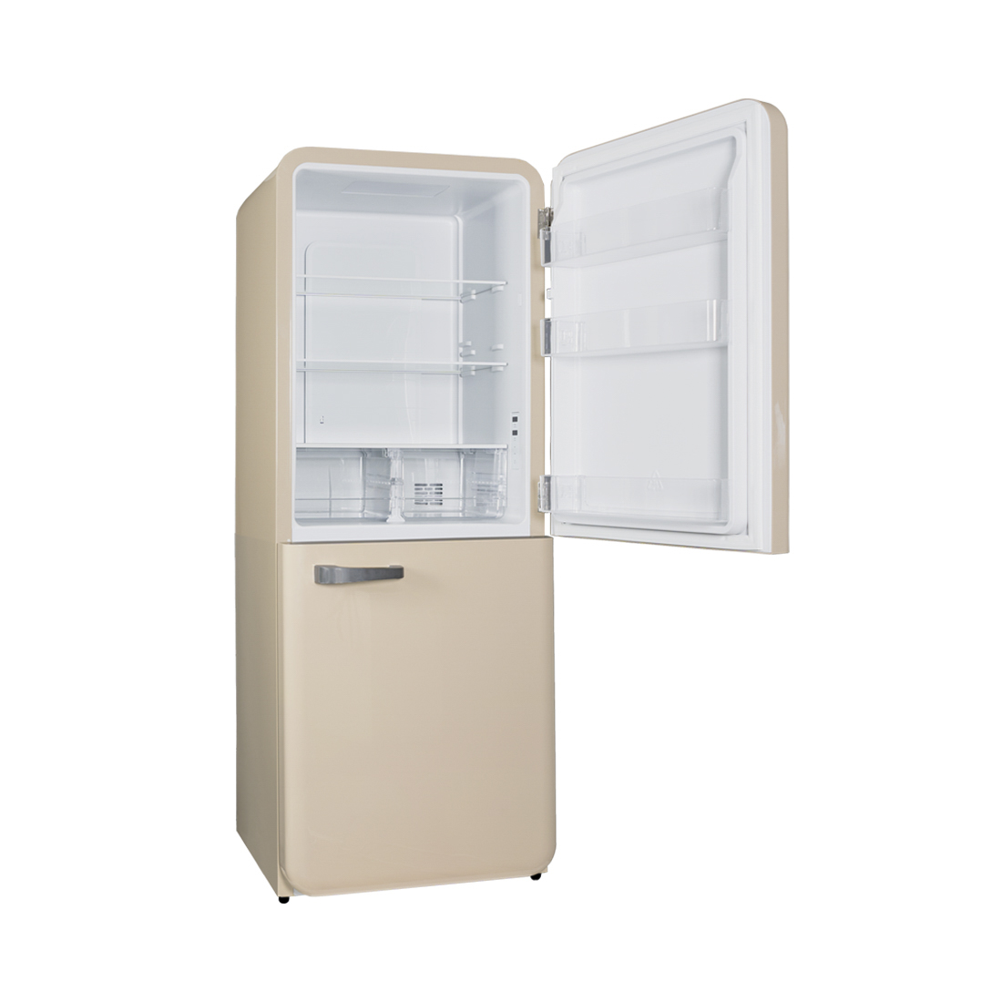 Kibernetik KSTK401 Retro Kühl-Gefrierkombination 401 Liter, beige
