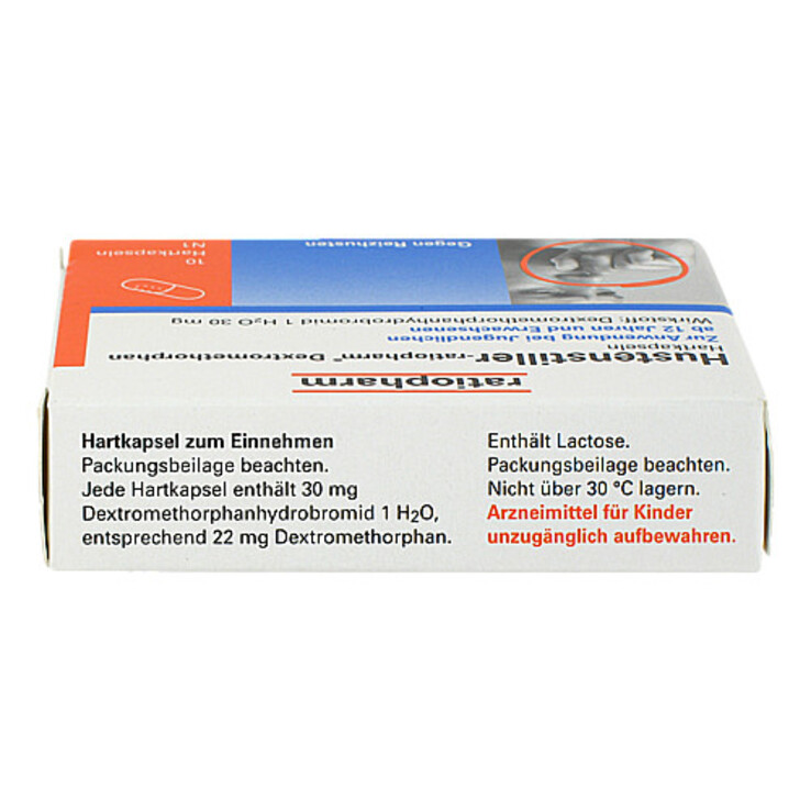 Hustenstiller Ratiopharm Dextromethorphan Kapseln, 10 St