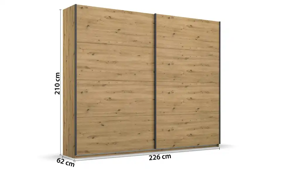 Schwebetürenschrank 226 cm 2 Stück