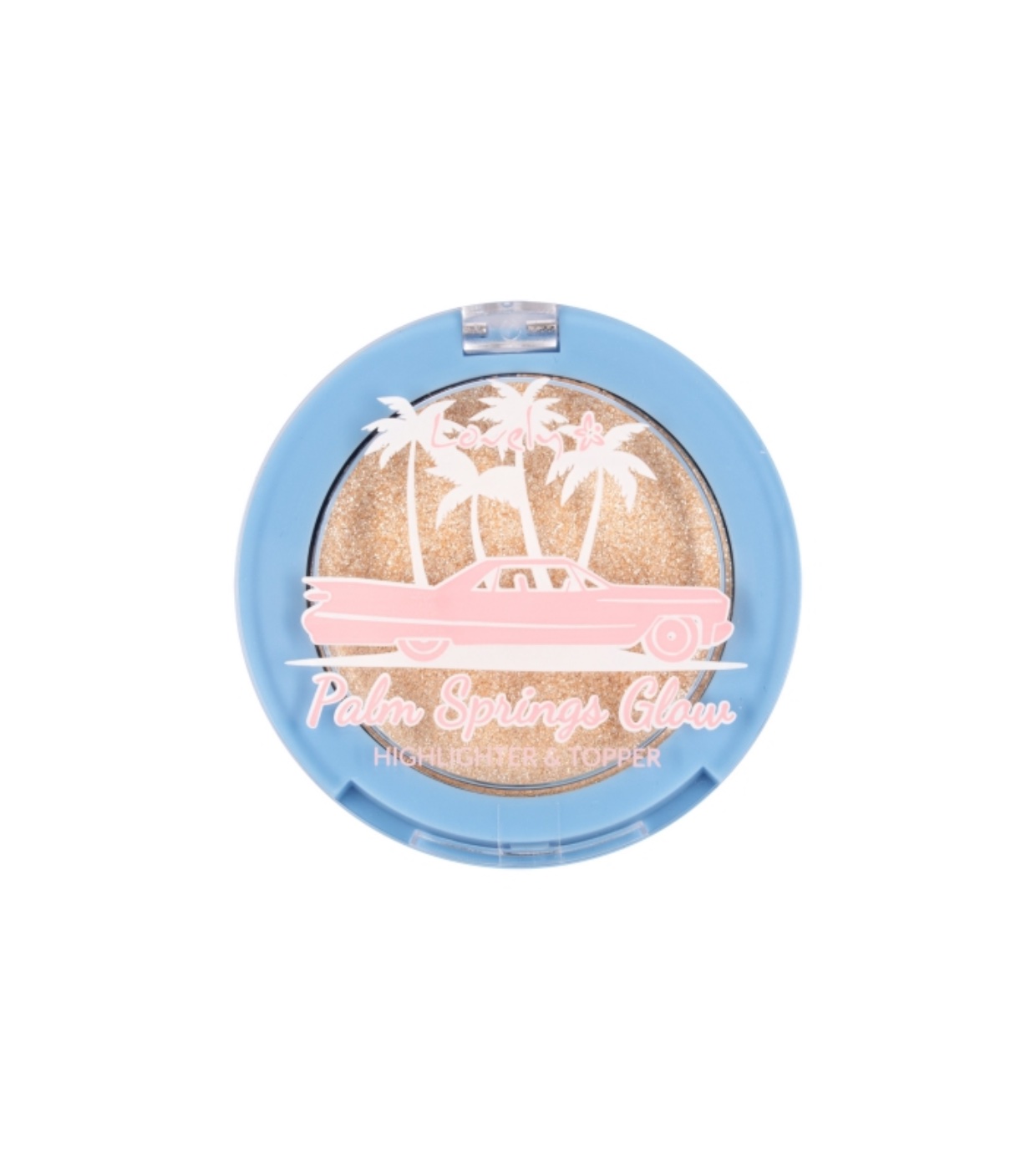 Lovely - Iluminador e topper em pó Palm Springs Glow