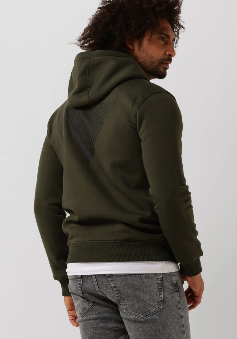 PUREWHITE donkergroene purewhite sweater pure logo hoodie