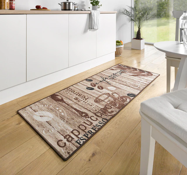 HANSE Home Küchenläufer »Delicious Coffee« rechteckig 8 mm Höhe Läufer, Rutschfest, Küchenteppich, Küche, Teppich, Pflegeleicht