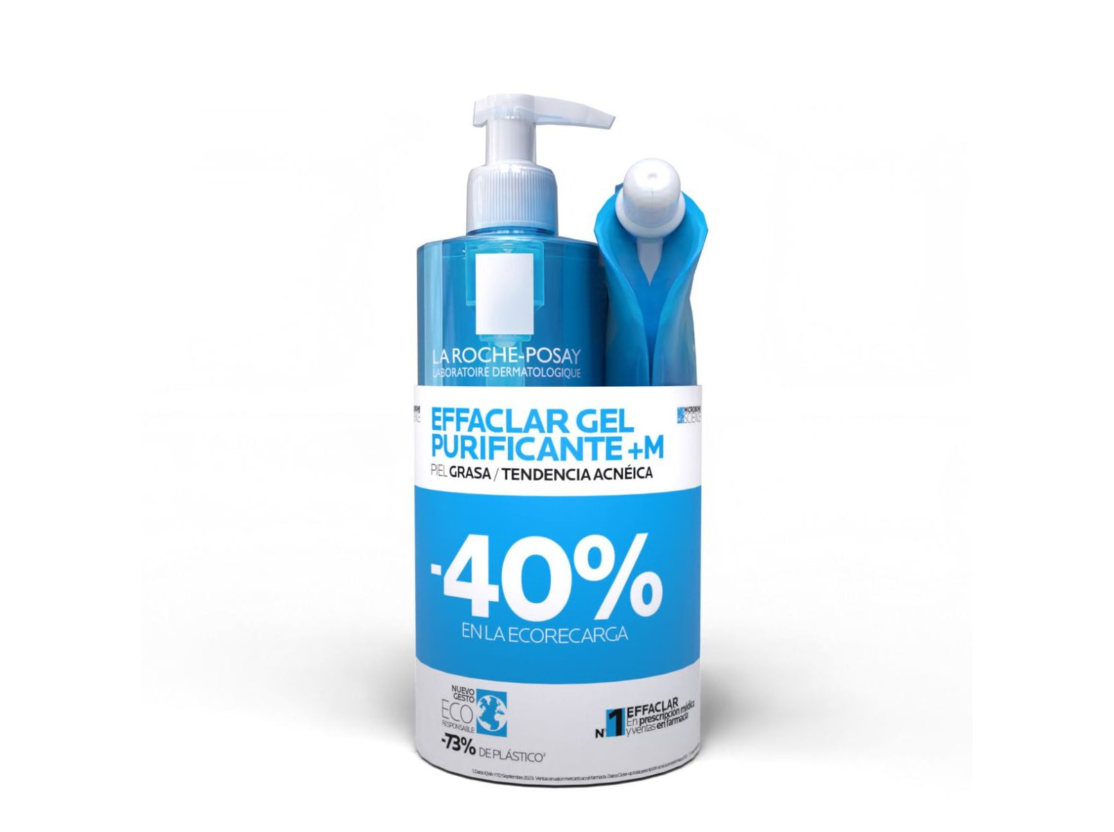 GELMOUSSE LA ROCHE POSAY EFFACLAR 400ML   RECARGA 40% DESCONTO NA RECARGA