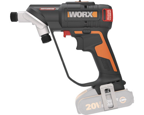 WORX Nitro 20V Switchdriver WX177.9 accuboormachine/schroevendraaier, borstelloze motor + GRATIS bonusartikel 20V accu WA3644 (4,0Ah)