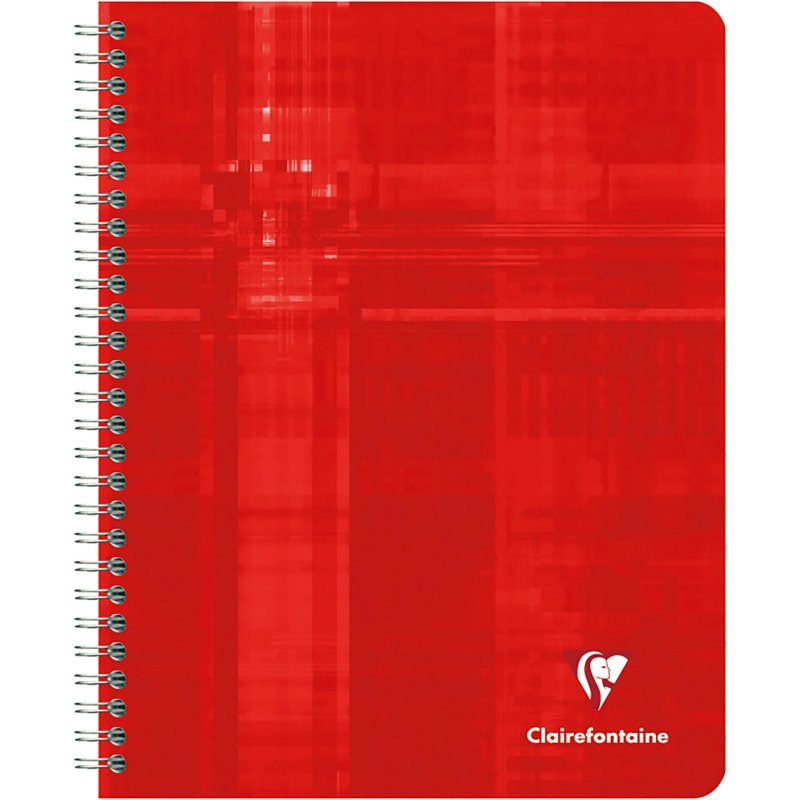 Cahier spirale Clairefontaine Metric 16,5 x 21 cm petits carreaux 120 pages