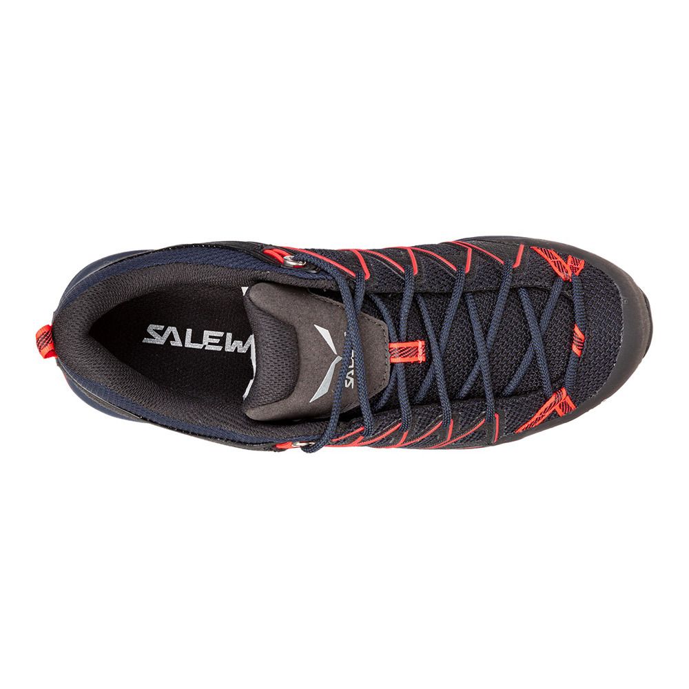 Salewa MTN TRAINER LITE - Chaussures randonné Femme premium navy/fluo coral