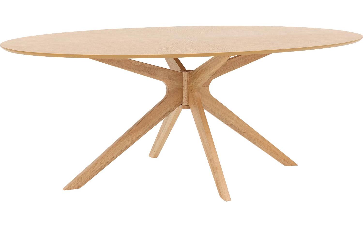 Goossens Eettafel Sanoa, Ovaal 200 x 110 cm