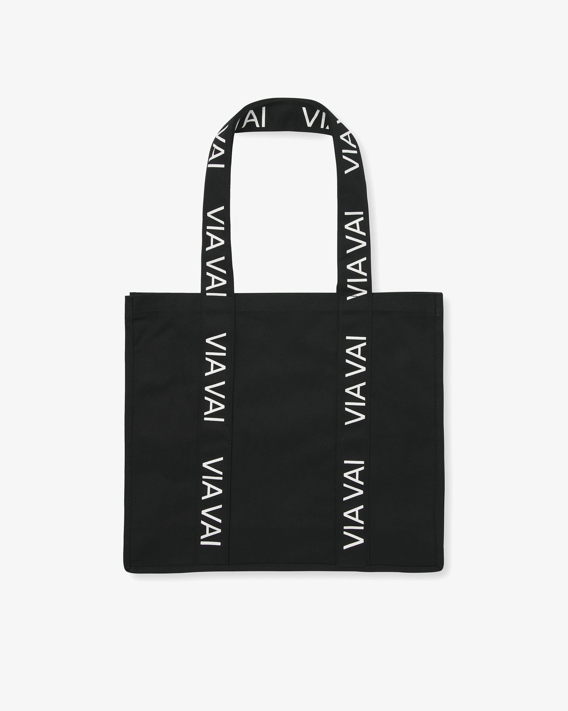 VIA VAI zwarte canvas tas Canvas Bag