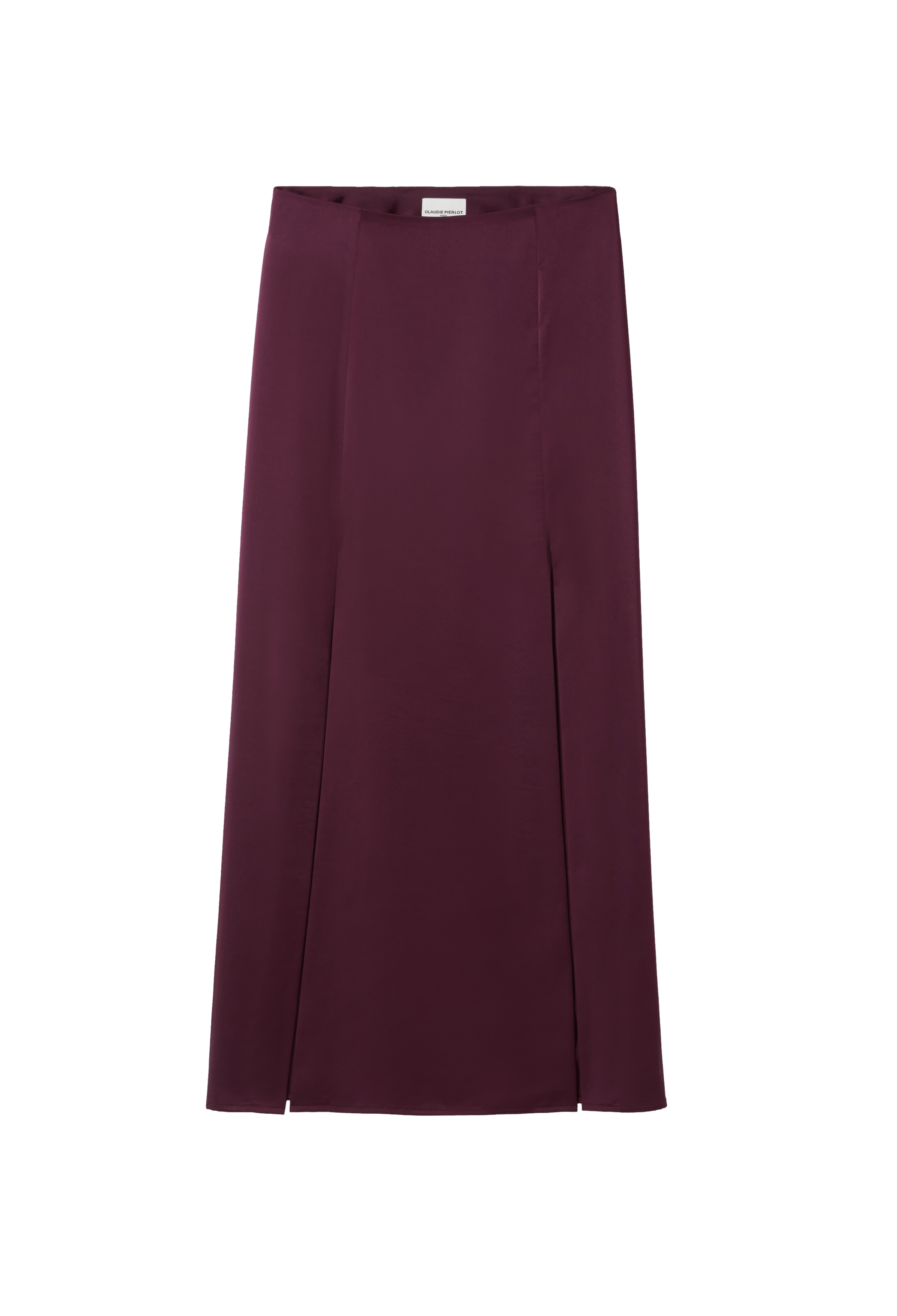 Jupe longue droite | Rouge
