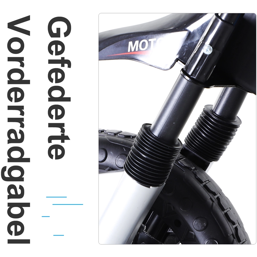 HOMCOM Elektro-Motorrad für Kinder blau
