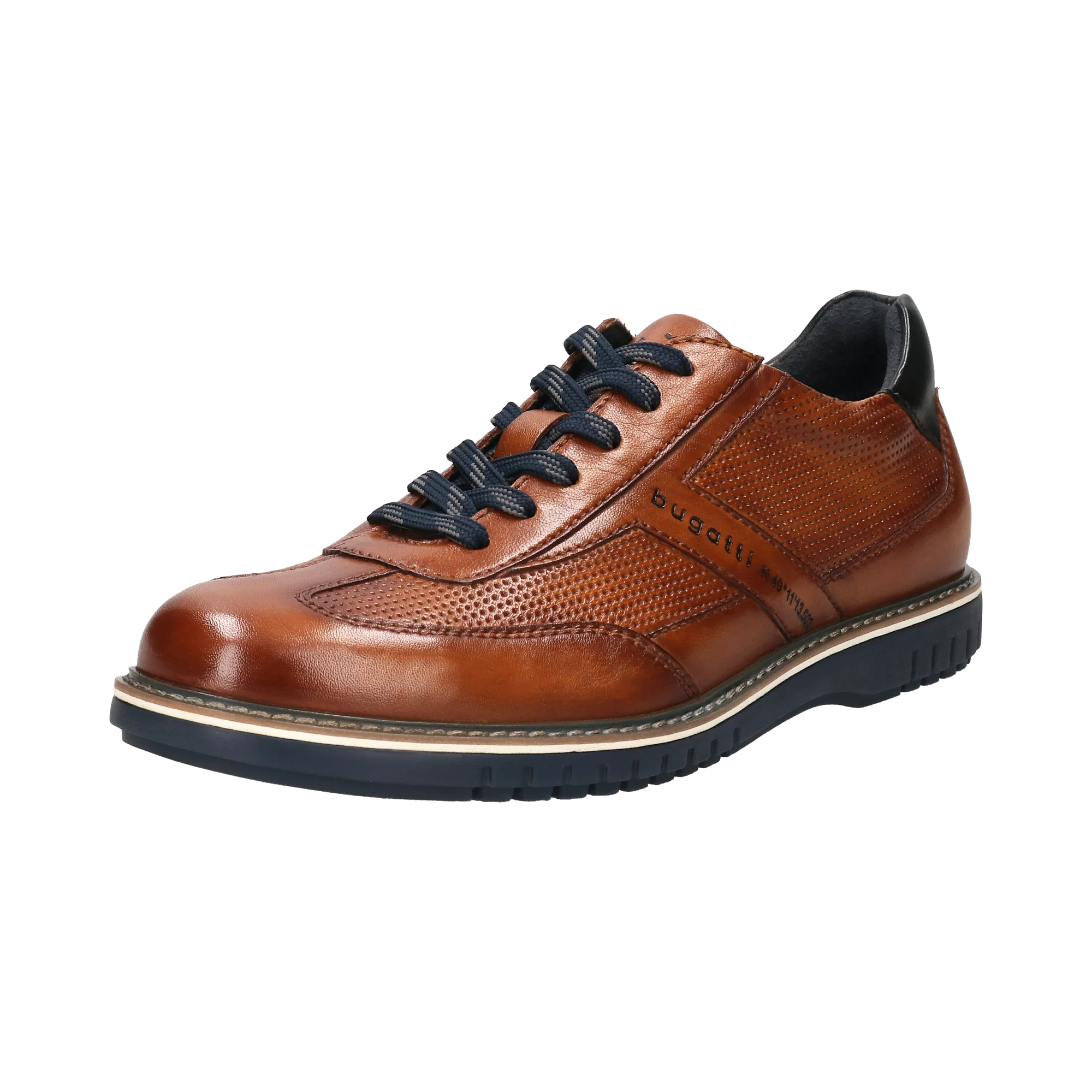 Leder Schnürer cognac