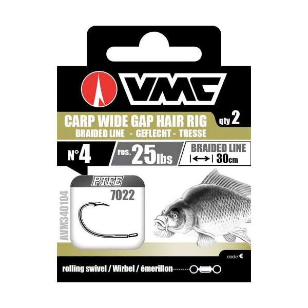Bas de ligne Carpe VMC Carp Wide Gap 7022 NT (2 pcs)
