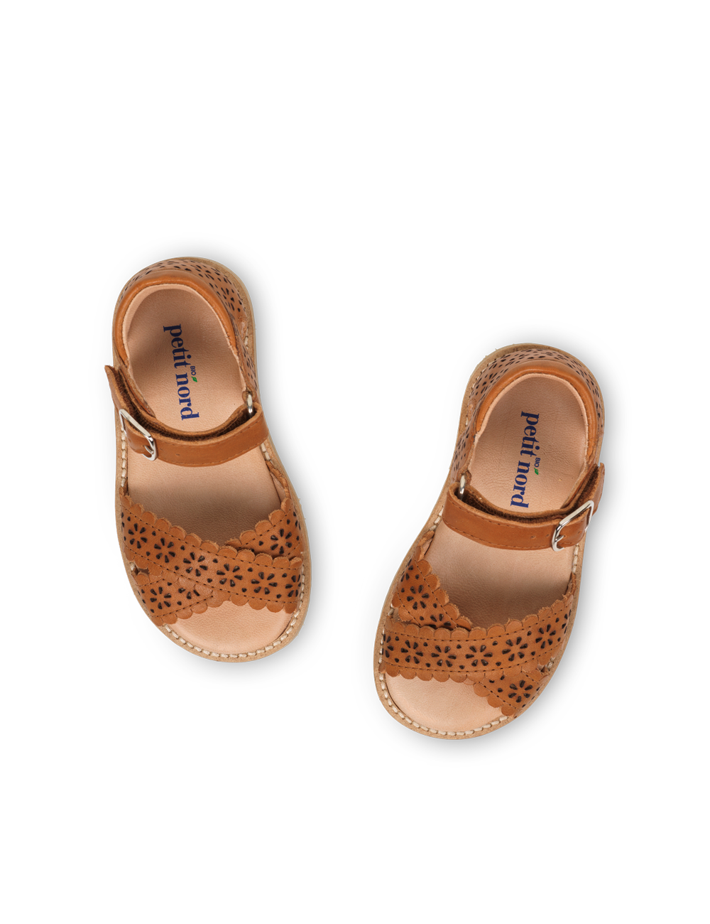 Crossover Scallop Flower - Cognac