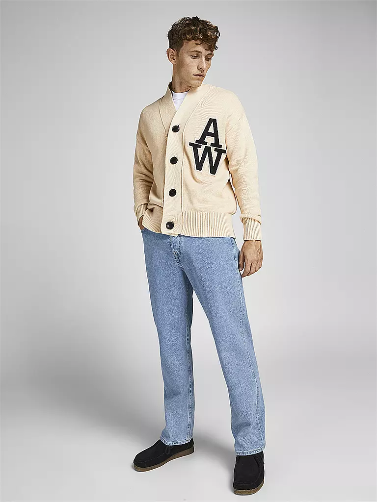 JACK & JONES Jeans Loose Fit JJIEDDIE blau