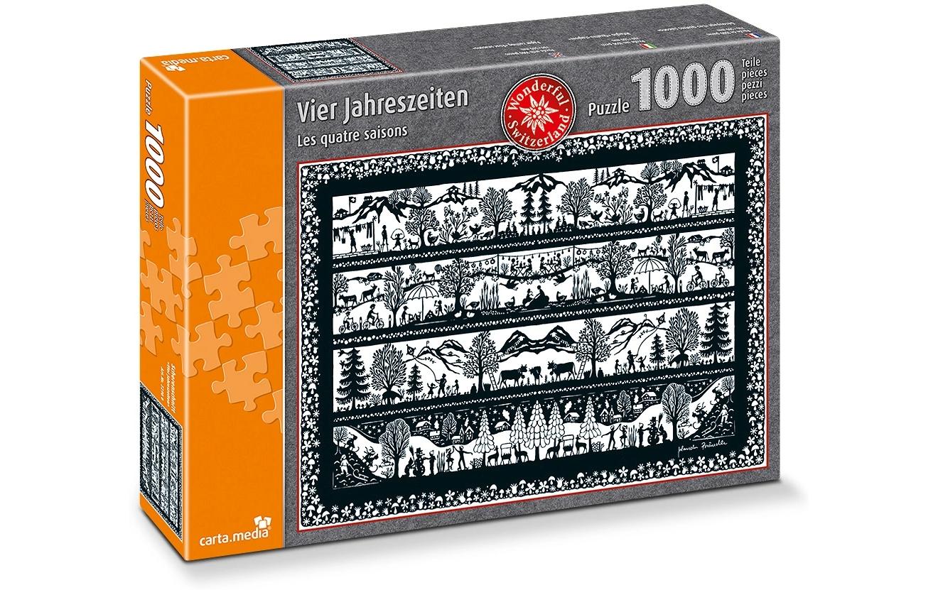 Puzzle Vier Jahreszeiten 1000 TeilePuzzle mit Motiven der vier Jahreszeiten
