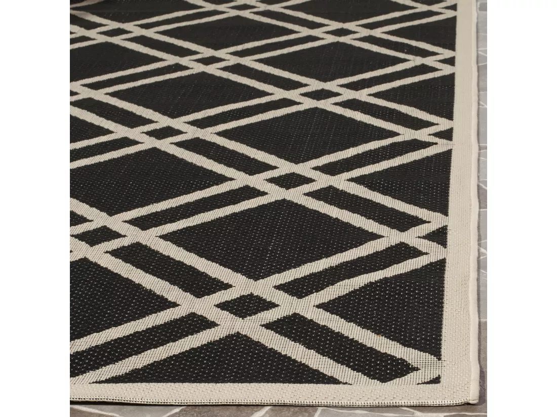 Tapis Black & Beige 160 X 231 cm - Thalia