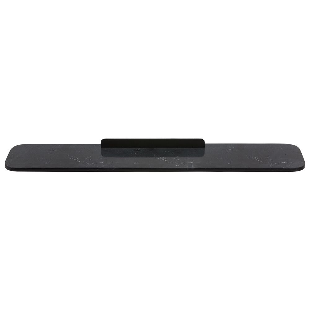 Geesa Shift planchet 60cm zwart met matzwarte marmerlook