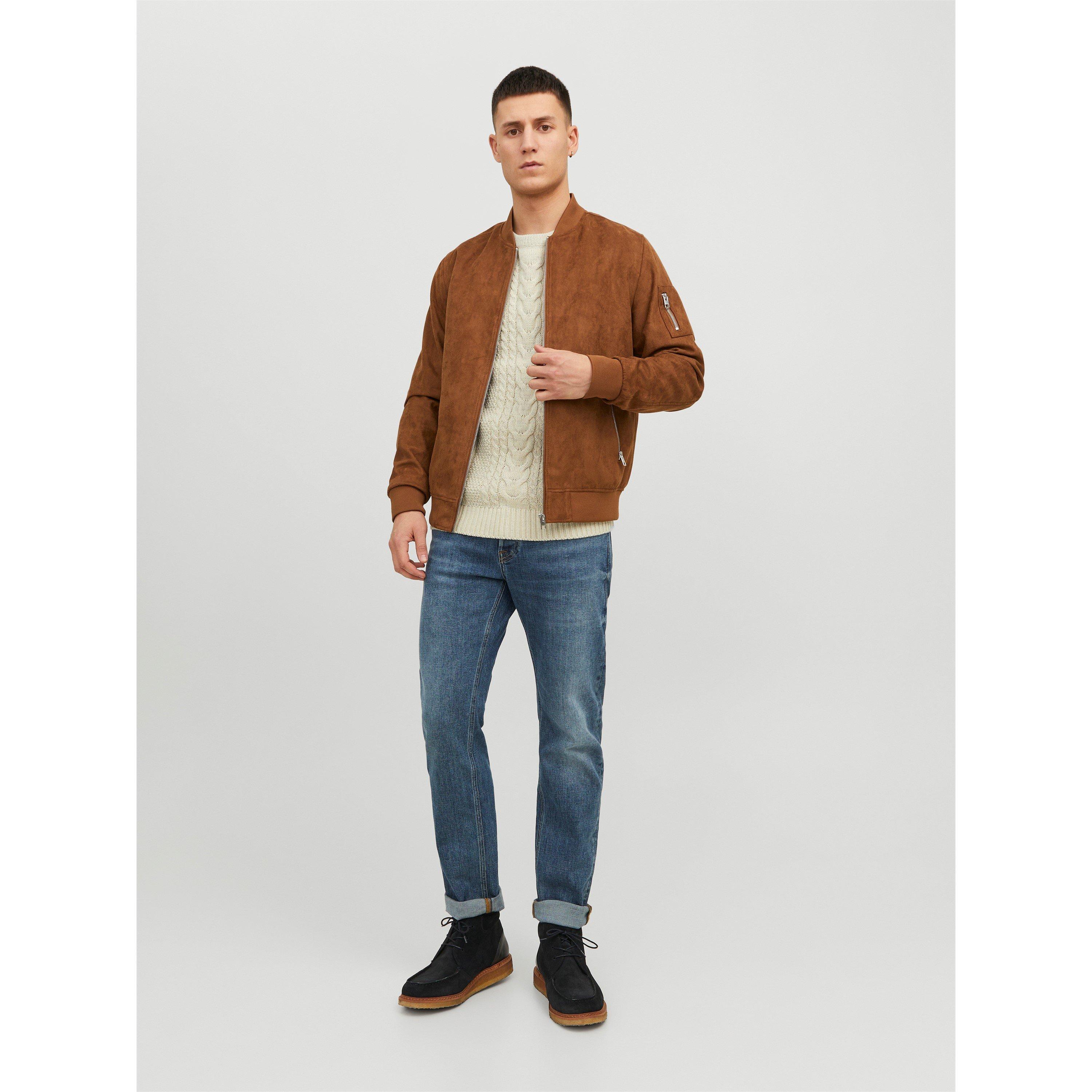 Jack and Jones Faux Suede Bomber