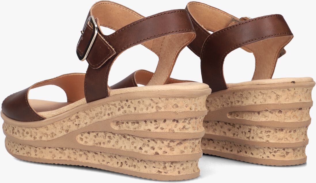 bruine gabor sandalen met hak 651
