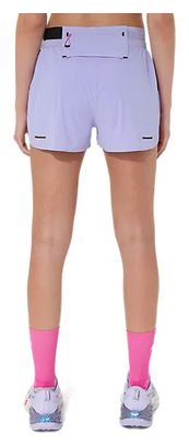 Short splité Asics Metarun Mauve Femme