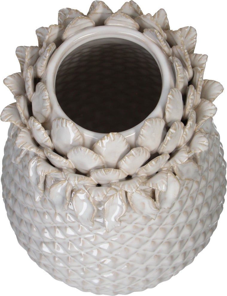 Vaas Tia wit D 19 H 29,5 cm