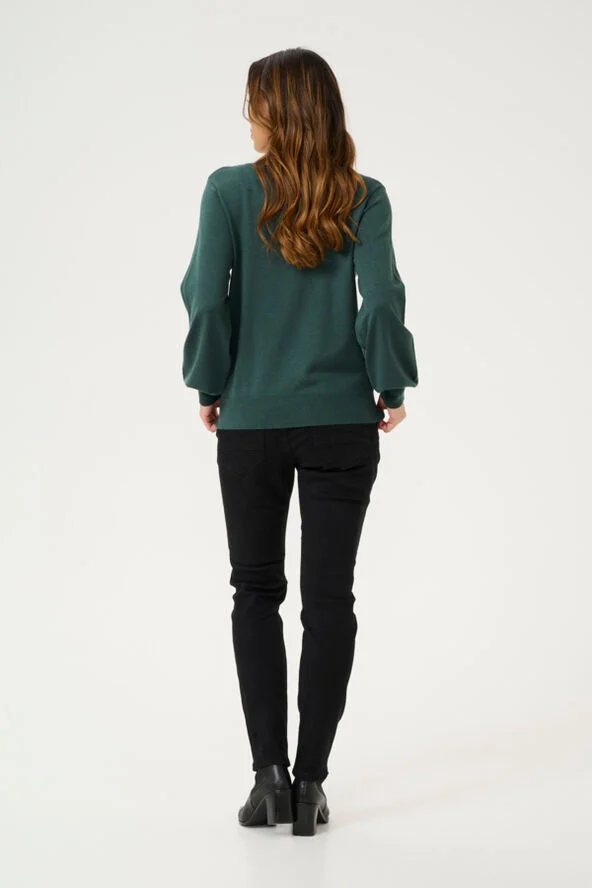 Cream CRVillea Knit Pullover Ponderosa pine