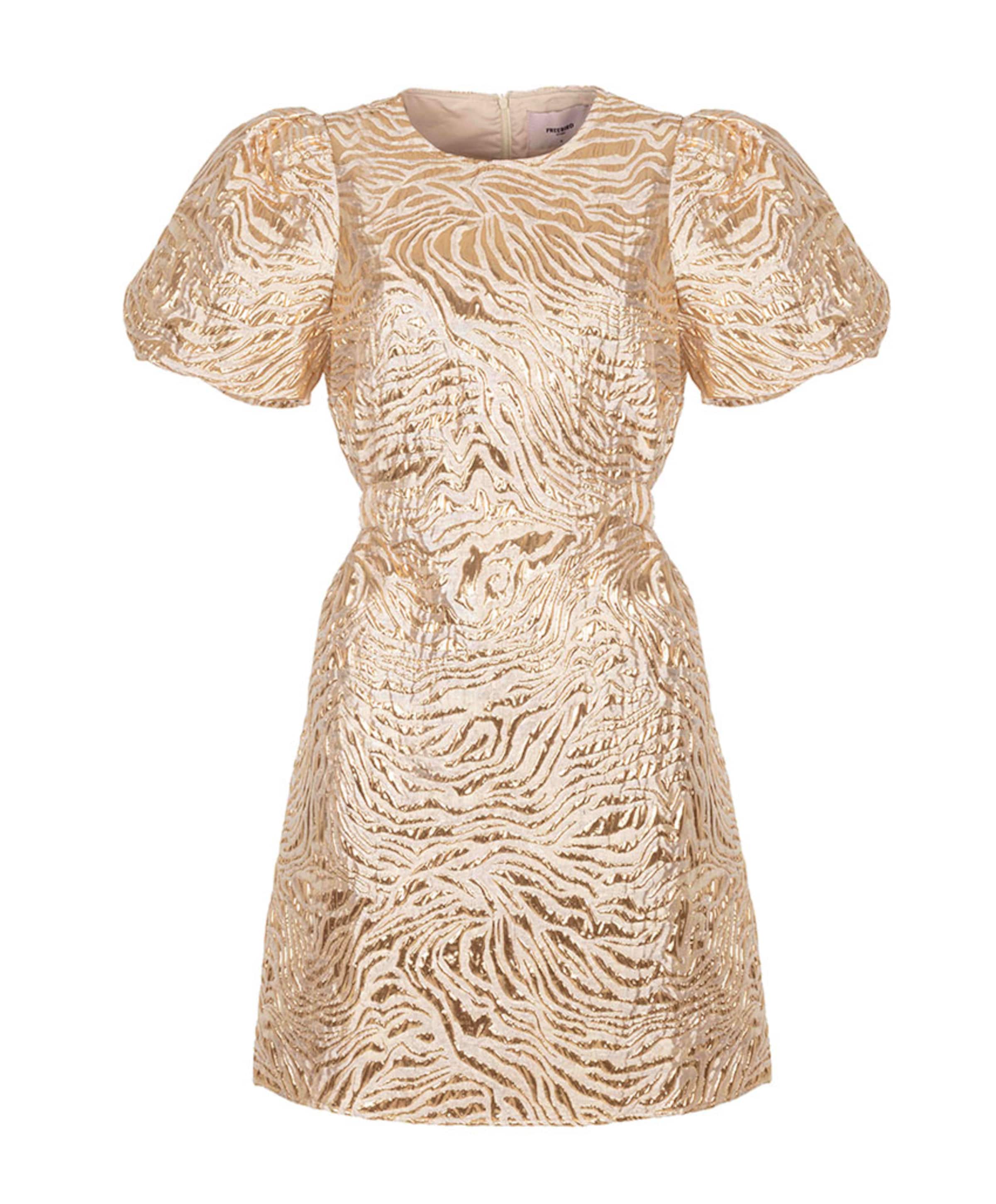 Freebird Festive Dames jurk goud