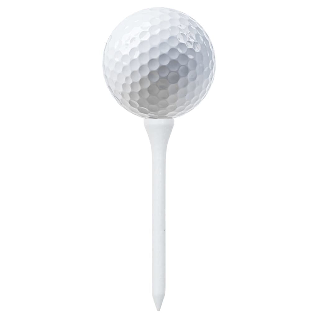 vidaXL Golftees 1000 stuks Wit 83 mm Bamboe