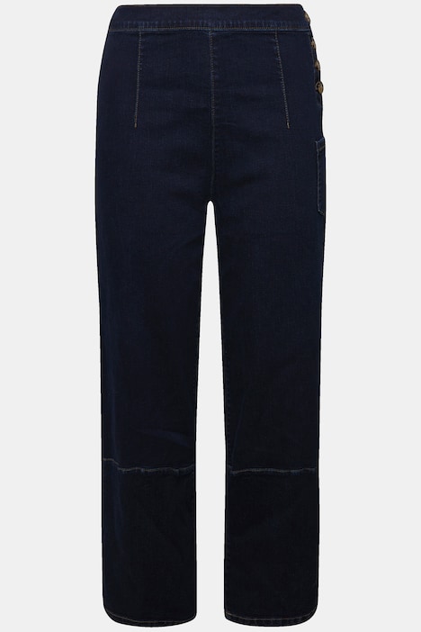 Barrel-Jeans, weites Bein, Komfortbund, Biobaumwolle